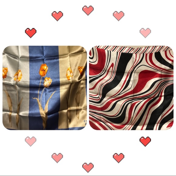 All Season TWO Square Scarves - Picture 1 of 3